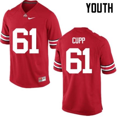 NCAA Ohio State Buckeyes Youth #61 Gavin Cupp Red Nike Football College Jersey DHO2045DV